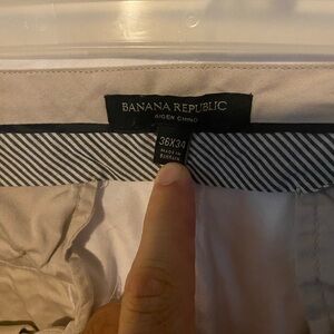 Banana Republic White Chino Pants